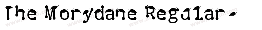The Morydane Regular字体转换